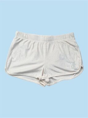 Juicy Couture Cream Velour Lounge Shorts